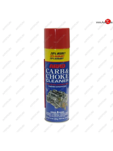 Очиститель карбюратора и дроссельных заслонок 340г аэрозоль ABRO ABRO cc-220-r