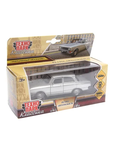 Модель автомобиля МОСКВИЧ 2140 ретро-автомобиль металлическая ТЕХНОПАРК ТЕХНОПАРК azlk2140om-12-sr