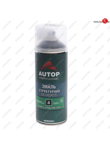 Краска для бамперов серая структурная крупная 520мл аэрозоль AUTOP AUTOP atp-a07798
