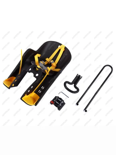 Кресло велосипедное детское на подседельную трубу до 18кг черно-желтое NEW VISION NEW VISION bq-10