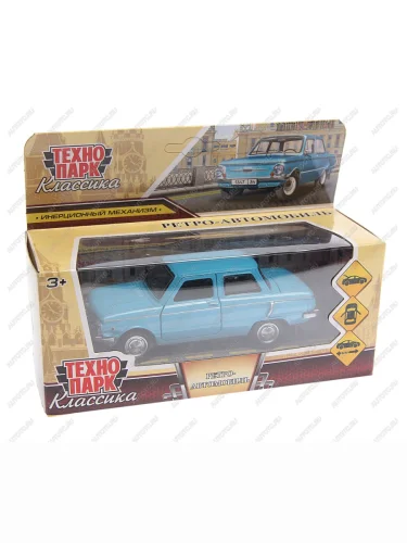 Модель автомобиля ЗАЗ 968 ретро-автомобиль металлическая ТЕХНОПАРК ТЕХНОПАРК zaz968a-12-bu