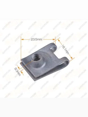 Скоба крепежная металлическая М6 (гайка закладная) MASUMA MASUMA kj-2697