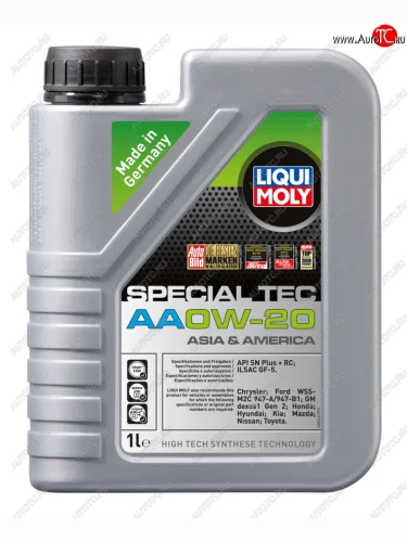 Масло моторное SPECIAL TEC AA SN ILSAC GF-5 0W20 синт.1л LIQUI MOLY LIQUI MOLY 6738
