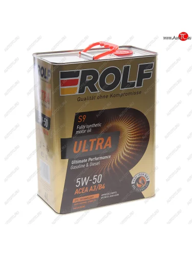 Масло моторное ULTRA A3B4 5W50 синт.4л ROLF ROLF 322952