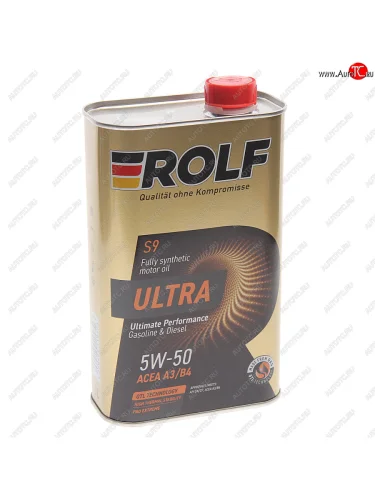 Масло моторное ULTRA A3B4 5W50 синт.1л ROLF ROLF 322951