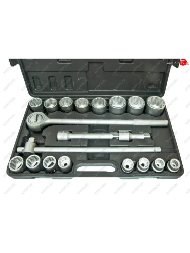 Набор головок торцевых 34 12-ти гран.17-50мм, 36мм-6-ти гран. 21 предмет WMC TOOLS WMC TOOLS wmc-6201b