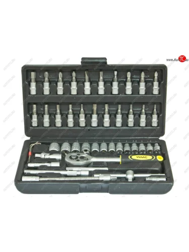 Набор головок торцевых и бит-головок 14 46 предметов WMC TOOLS WMC TOOLS wmc-2462-5