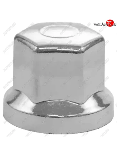 Колпачок гайки крепления колеса 33х33 пластмассовый ХРОМ №3 низкий ТТ ТЕХНО-ТРЕЙД тт-кол-хром-3