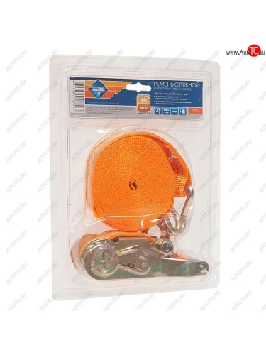 Стяжка крепления груза 1.8т 6м-38мм (полиэстер) с храповиком блистер NOVA BRIGHT NOVA BRIGHT 39370