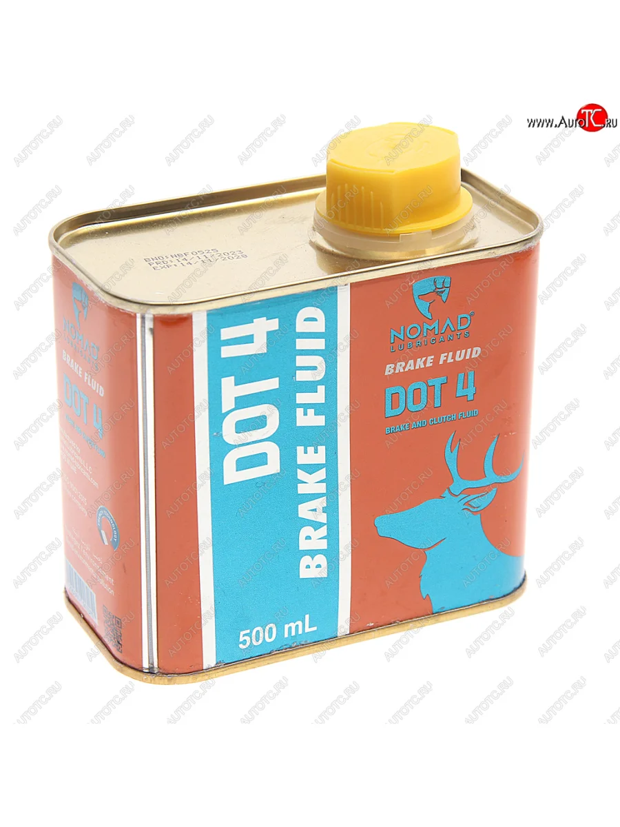 Жидкость тормозная DOT-4 0.5л NOMAD NOMAD 6290360901893 с доставкой в г. Кемерово