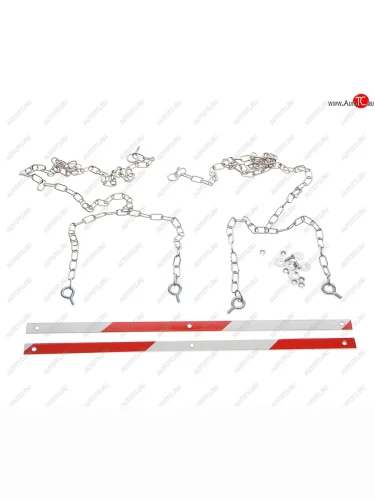 Комплект цепей для удержание задних брызговиков, 400мм (планки,винты,шайбы,гайки,цепь) ПТ Производственные технологии 9112s