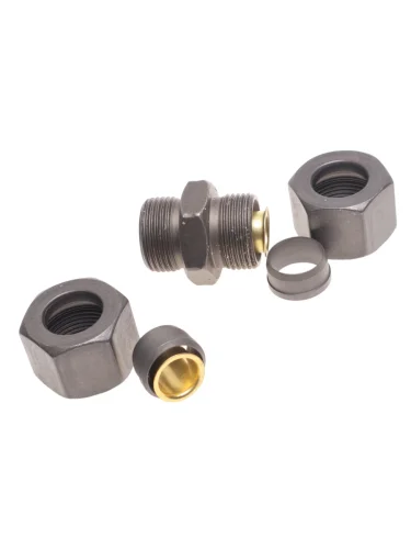 Соединитель трубки ПВХ,полиамид d=15мм прямой DT DT 4.90428