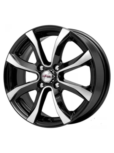 Диск колесный литой HYUNDAI Solaris KIA Rio R15 КС-696 Дайс Блэк Джек K&K ifree 4х100 ет48 d-54 1 K&K ifree 4х100 ет48 d-54 1