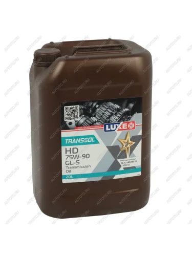 Масло трансмиссионное TRANSSOL HD GL-5MT-1 75W90 синт.20л18кг LUXE LUXE 30235
