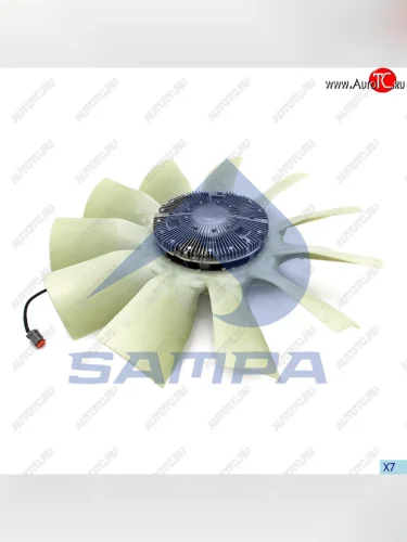 Вентилятор SCANIA P,G,R,T series (04-) в сборе с вискомуфтой SAMPA SAMPA 043.342-01
