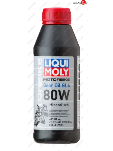Масло трансмиссионное RACING GEAR OIL мото GL-4 80W мин.0.5л LIQUI MOLY LIQUI MOLY 1617