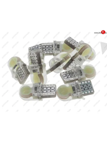 Лампа светодиодная 12V W5W T10 W2.1x9.5d 6000K COB в силиконе White MEGA ELECTRIC MEGA ELECTRIC 70214