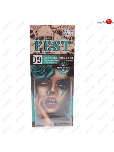 Ароматизатор подвесной пластина (Antonio Banderas-Blue seduction) Fest AURA FRESH AURA FRESH 23432