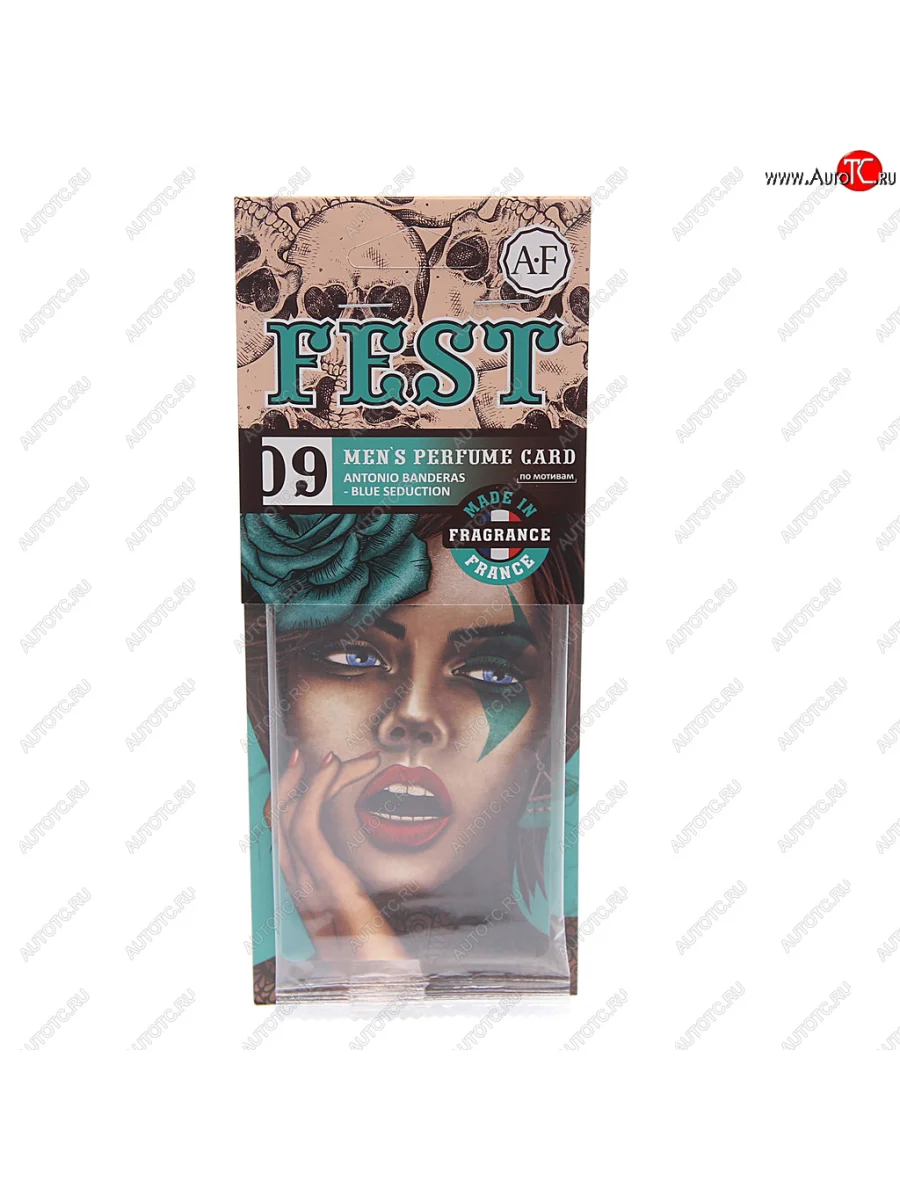 Ароматизатор подвесной пластина (Antonio Banderas-Blue seduction) Fest AURA FRESH AURA FRESH 23432  в Самаре Самарской области