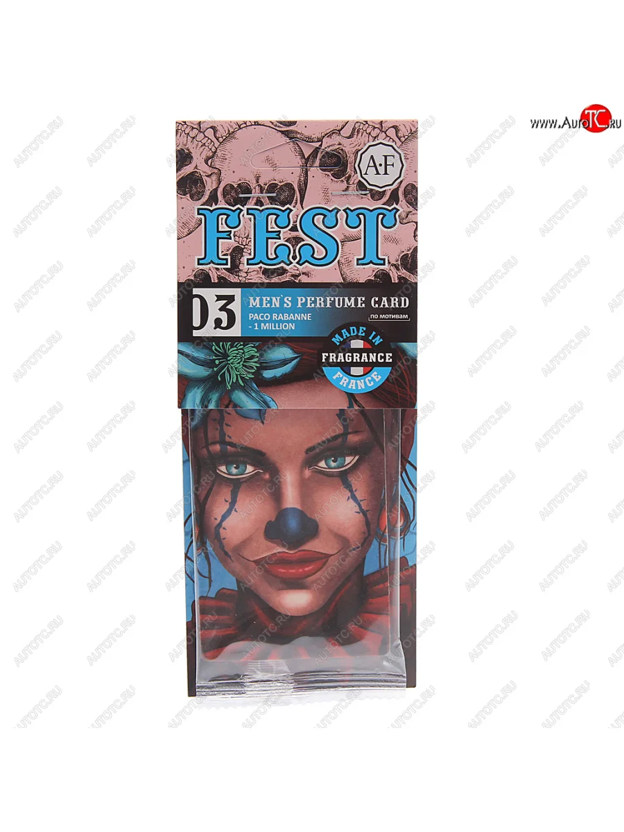 Ароматизатор подвесной пластина (Paco Rabanne-1 million) Fest AURA FRESH AURA FRESH 23416  в Самаре Самарской области