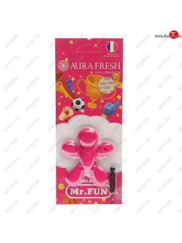 Ароматизатор на дефлектор полимерный (bubble gum) 23г Mr.Fun AURA FRESH AURA FRESH 23178