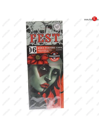 Ароматизатор подвесной пластина (Abercrombie & Fitch-Fierce Cologne) Fest AURA FRESH AURA FRESH 23426
