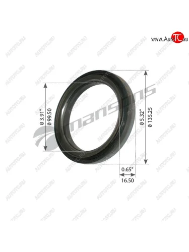 Сальник ROR ступицы прицепа,полуприцепа (100х135х1315) MANSONS MANSONS gr132