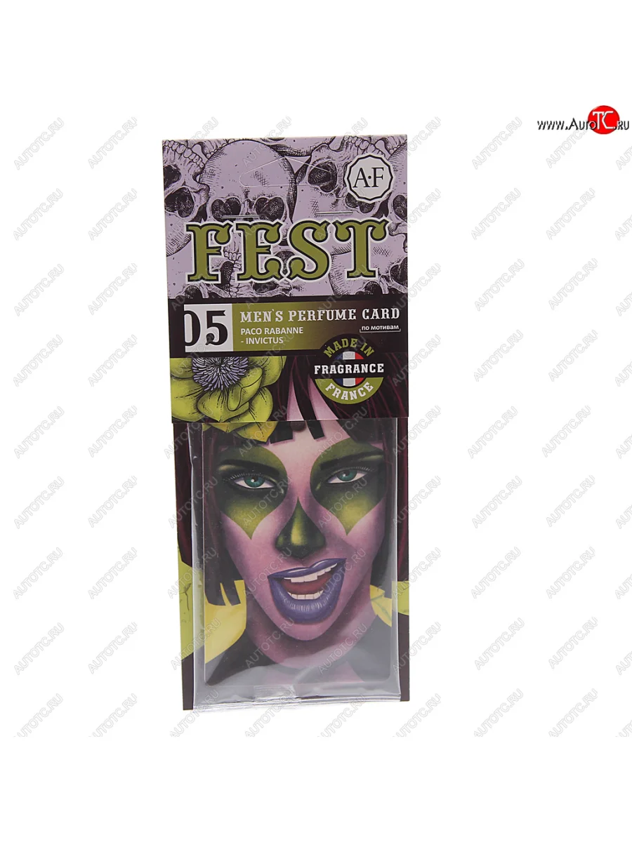 Ароматизатор подвесной пластина (Paco Rabanne-Invictus) Fest AURA FRESH AURA FRESH 23424  в Самаре Самарской области