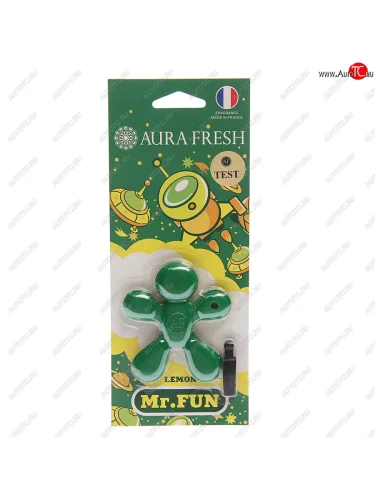 Ароматизатор на дефлектор полимерный (lemon) 23г Mr.Fun AURA FRESH AURA FRESH 23179