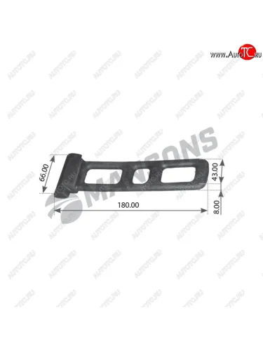 Крепление брызговика SCANIA 4 series MANSONS MANSONS 900.346 MANSONS 900.346