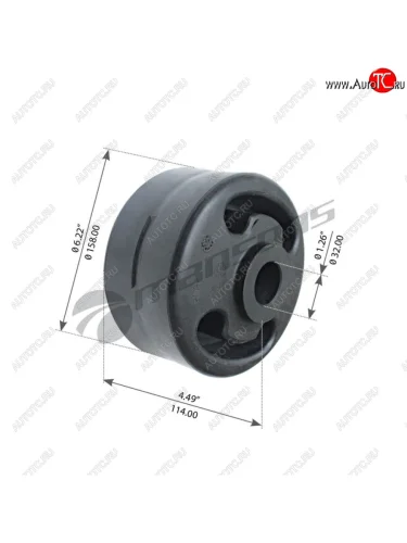 Сайлентблок MERCEDES моста подвесного (32x153x114) MANSONS MANSONS 700.184