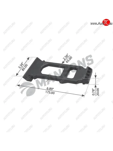 Крепление брызговика VOLVO FM,FH MANSONS MANSONS 800.542