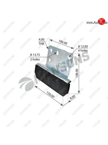 Кронштейн SCANIA крепления радиатора MANSONS MANSONS 100.517