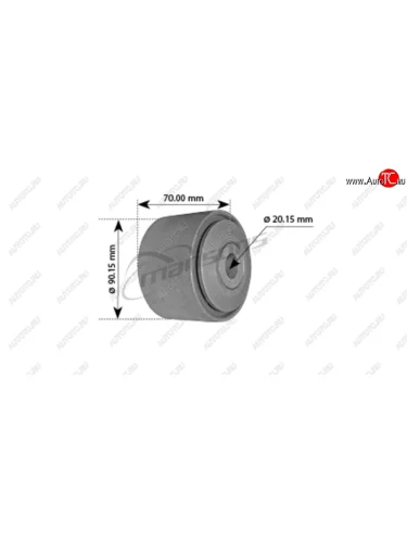 Сайлентблок DAF F95,95XF,95X,F530 кабины (20x90x70мм) MANSONS MANSONS 200.057