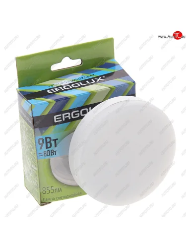 Лампа светодиодная GX53 9W(80W) 220V холодный ERGOLUX ERGOLUX 13515