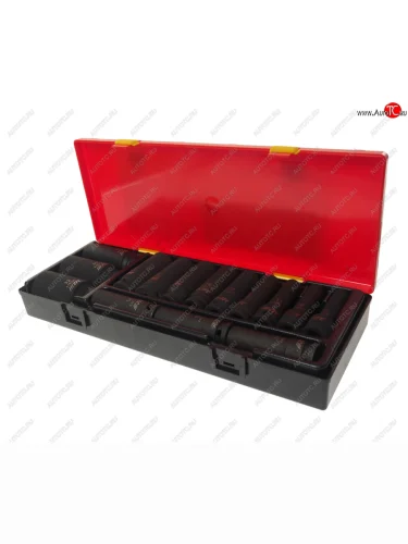 Набор головок торцевых 12 12-гранных 10-32мм ударных глубоких 15 предметов в кейсе JTC JTC TOOLS CO., LTD jtc-k4153