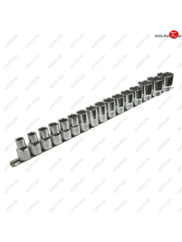 Набор головок торцевых 12 10-32мм 6-ти гранных на планке JTC JTC TOOLS CO., LTD jtc-h416m