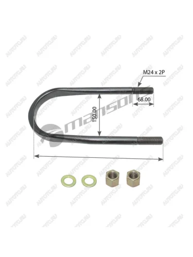 Стремянка RENAULT рессоры (М24370х150мм) MANSONS MANSONS 800.549