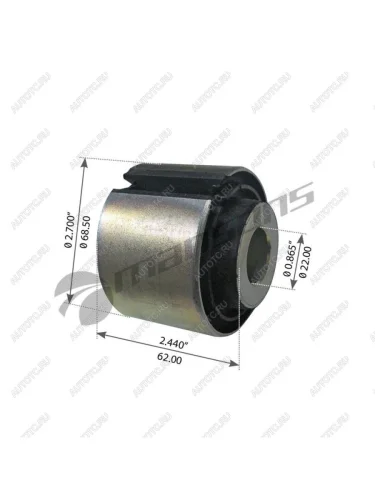 Сайлентблок MAN стабилизатора заднего (62х40х22х68) MANSONS MANSONS 400.669