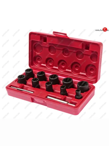 Набор головок для поврежденных болтов и гаек 8-21мм 12 предметов в кейсе JTC JTC TOOLS CO., LTD jtc-1321