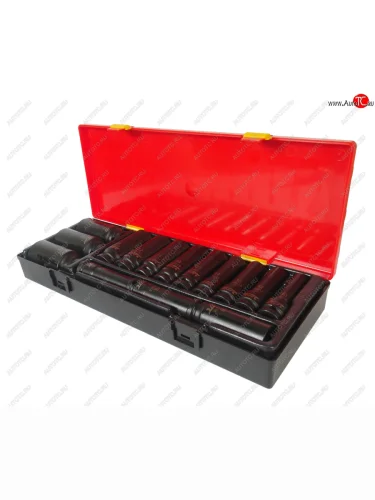 Набор головок торцевых 12 6-ти гранных 10-32мм ударных глубоких 15 предметов в кейсе JTC JTC TOOLS CO., LTD jtc-k4151