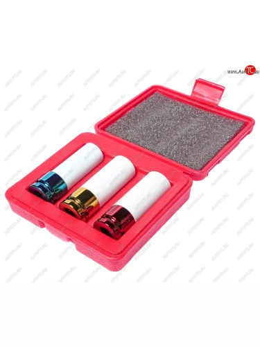 Набор головок ударных для литых дисков 17-19-21мм L=87мм 3 предмета в кейсе JTC JTC TOOLS CO., LTD jtc-3304