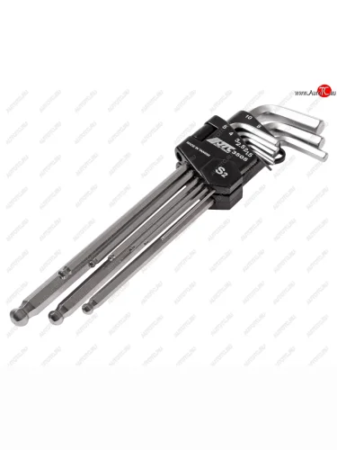 Набор ключей шестигранных 1.5-10мм удлиненных с шаром 9 предметов JTC JTC TOOLS CO., LTD jtc-3505