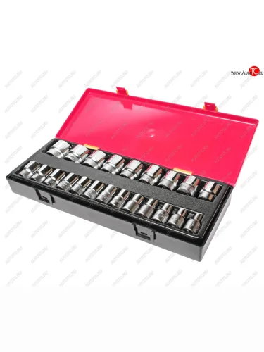 Набор головок торцевых 12 12-ти гранных 08-32мм 22 предмета в кейсе JTC JTC TOOLS CO., LTD jtc-k4222