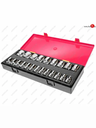 Набор головок торцевых 12 6-ти гранных 08-32мм 22 предмета в кейсе JTC JTC TOOLS CO., LTD jtc-k4221