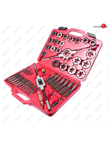 Набор метчиков и плашек 51 предмет в кейсе JTC JTC TOOLS CO., LTD jtc-5214