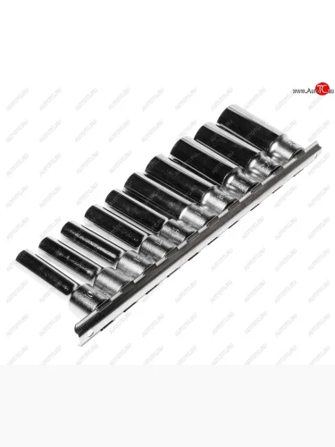 Набор головок торцевых 12 6-ти гранных 10-24мм глубоких L=76мм 10 предметов JTC JTC TOOLS CO., LTD jtc-h410m