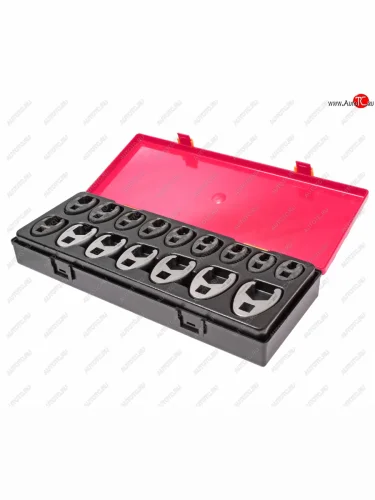 Набор ключей разрезных 10-19мм 38 , 21-27мм 12 односторонних 16 предметов в кейсе JTC JTC TOOLS CO., LTD jtc-k6161