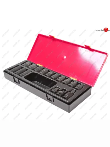 Набор головок торцевых 12 12-ти гранных 10-24мм ударных 16 предметов в кейсе JTC JTC TOOLS CO., LTD jtc-k4162