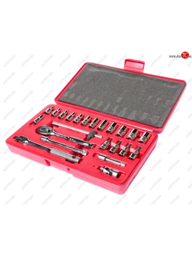 Набор головок торцевых и насадок 14 6-ти гранных 4-13мм,Т20-Т40 23 предмета в кейсе JTC JTC TOOLS CO., LTD jtc-h223b